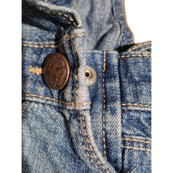 Oshkosh BGosh 3 T Vestbak Denim Overall Jumper Skirt Dress Girls Patchwork - Picture 8 of 13